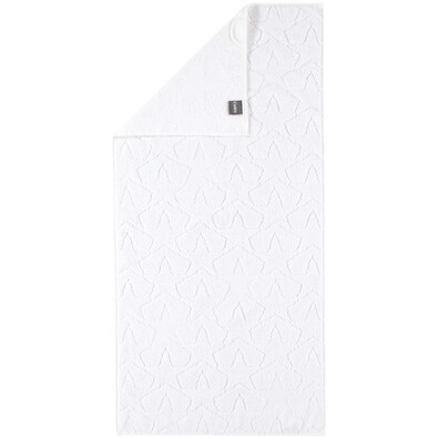 Cawö Frottier ręcznik Star biały, 50 x 100 cm