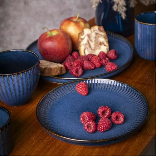 Altom Set mit 2 flachen Tellern Reactive Stripes 26 cm