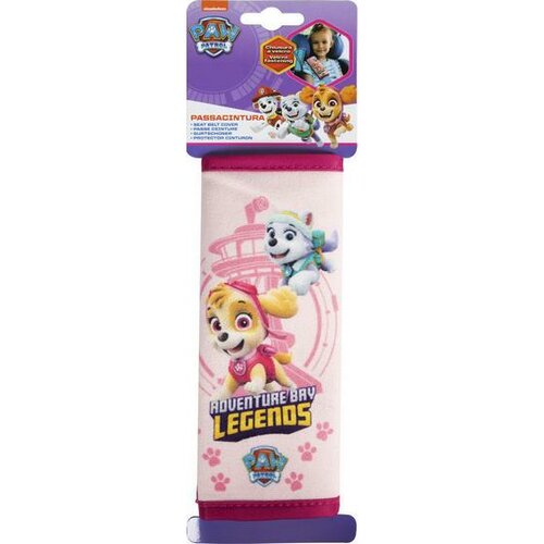 Husă pentru centura de siguranță PAW PATROL GIRL,roz, 19 x18 cm