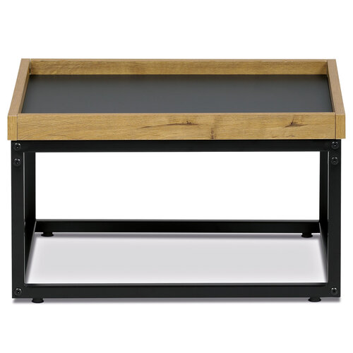 Konferenciaasztal élű és keretes lábakkal, 53 x 53x 30 cm