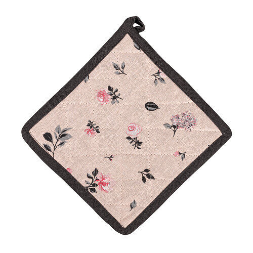 Potholder and trivet Flowers, set of 2