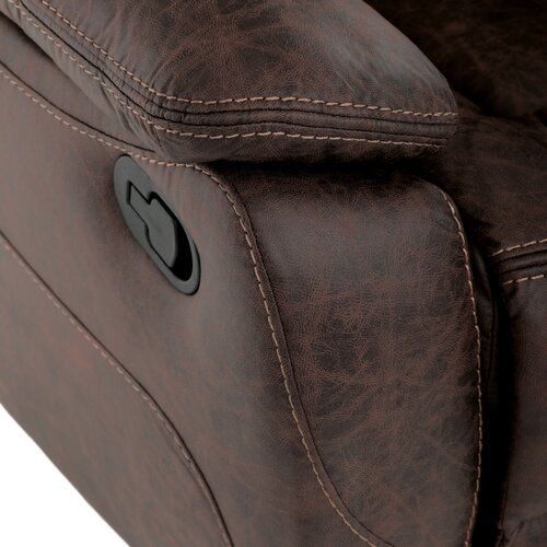 Fotel rozkładany 4092 BR3, vintage, brązowy