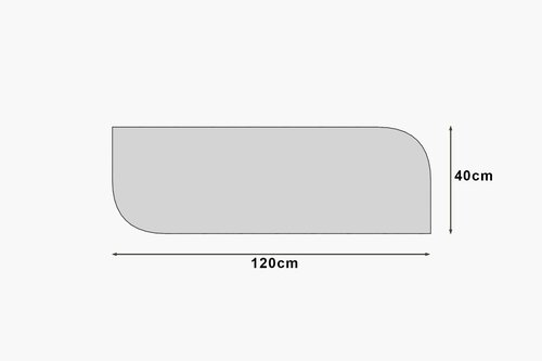Zrcadlo Arni Black 40 x 120 cm