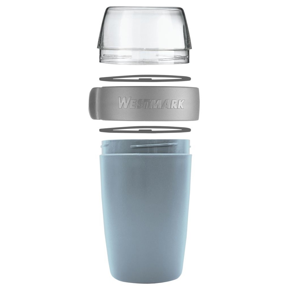 Westmark kétrészes uzsonnás doboz, 700 ml, kék termék 2. képe