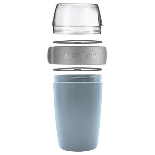 Westmark Dvodelna posoda za malico, 700 ml, modra