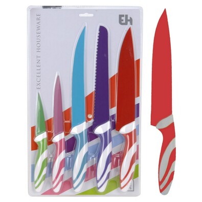 5-dílná sada barevných nožů
