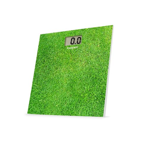 Beper 40810 Digitálna sklenená osobná váha, zelená