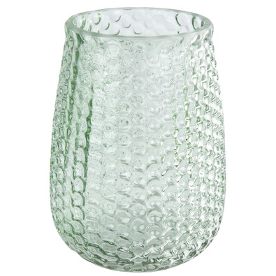 Elegantná sklenená váza, svetlozelená