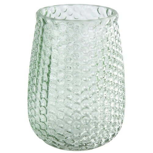 Elegantní skleněná váza, světle zelená