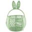 Altom Coș împletit cu urechi rotunde, 18 x 18 x13/30 cm, verde