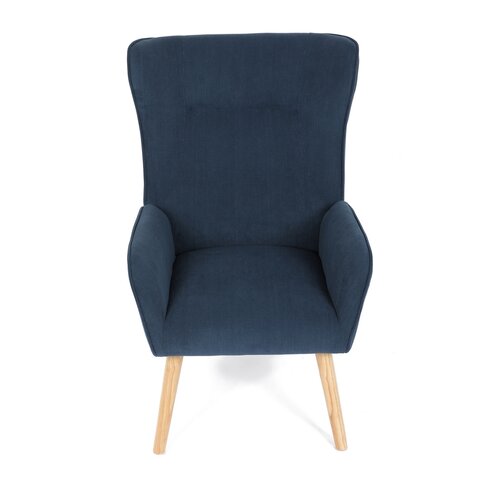 Kreslo ušiak BLUE2, modrá