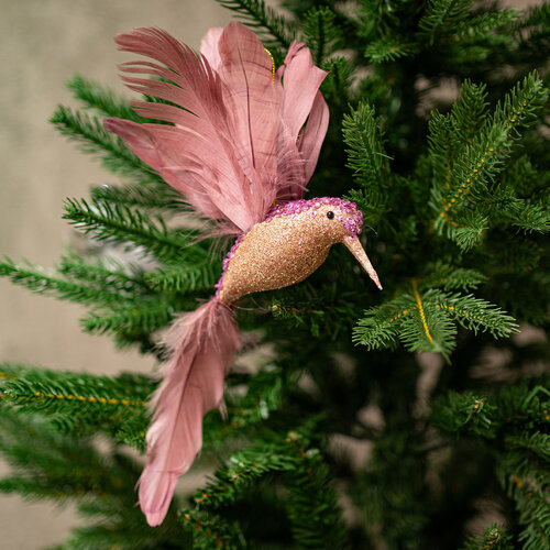 Kolibri felakasztható karácsonyi dísz, bordó, 20 x 20 x 7 cm