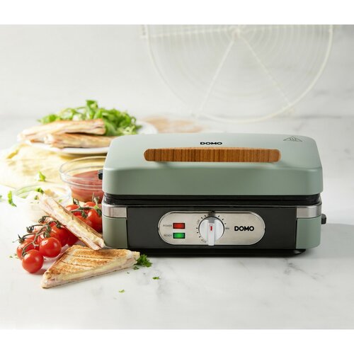DOMO DO9276C sendvičovač 3 v 1, matná zelená