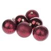 Set de decorațiuni de Crăciun Bergamo, diametru 8cm, 6 bucăți