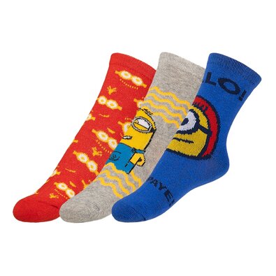 Dětské ponožky Mimoni, velikost 31-34, 3 páry