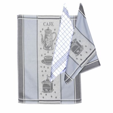 Șervet de bucătărie Cafe grey, 50 x 70 cm, set 3 buc.