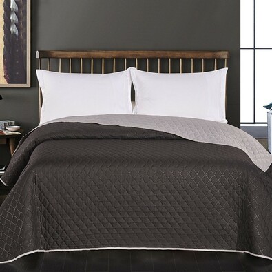 DecoKing Narzuta na łóżko Axel czarny/szary, 220 x 240 cm