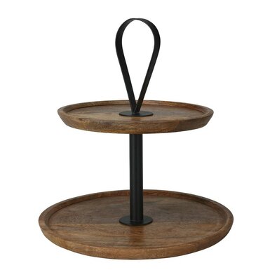 Dvonadstropni servirni stojalo Mango, 28 x 32 cm