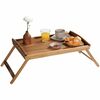Kesper 28020 Servirni pladenj z zložljivimi nogamiiz akacije, 55 x 35 cm