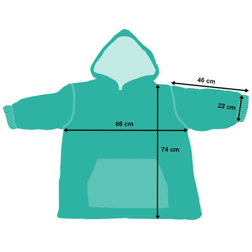 4Home Arctic Snuggles mikrofleece kapuco, enobarvna S - otroška