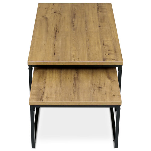 Couchtischset in Wildeiche Dekor 2 Stück