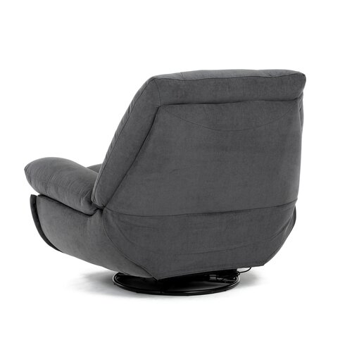 Polohovací elektrické křeslo se zabudovaným ovládáním, šedá