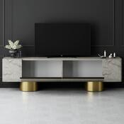 Televizní stolek Bohem Travertine and Gold