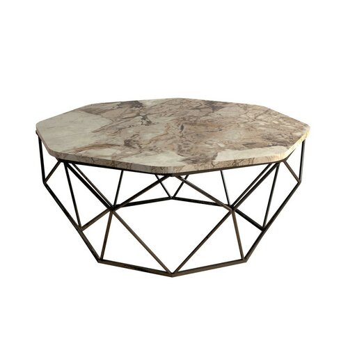 Konferenčný stolík Diamond White Marble