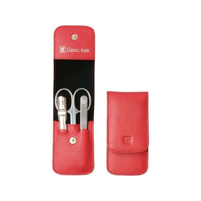 Zwilling Manikúra červená koža 3 ks