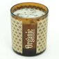 Органічна свічка Frankincense & Myrrh 200 г у склі з золотою фольгою
