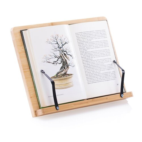 Bambusový polohovací stojan na knihu Acto, 33,5 x 24 x 4,4 cm