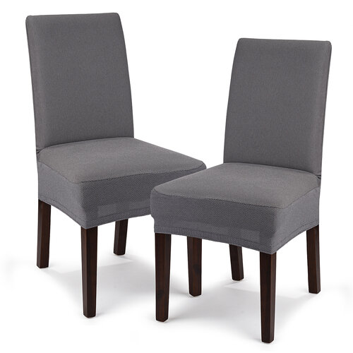 4Home Multielastični prevlek za stol Comfort siva,40 - 50 cm, komplet 2 kos