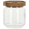 Glasdose mit Akazienholzdeckel, 400 ml