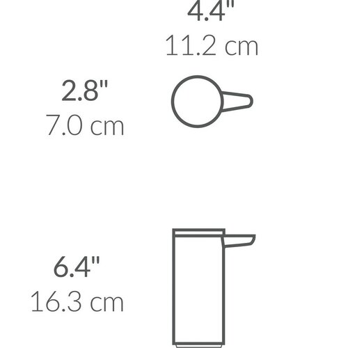 Simplehuman Bezdotykový dávkovač mydla 266 ml, nehrdz. oceľ lesk