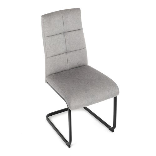 Krzesło do jadalni Vintage DCL-D1275 SIL4, srebrny