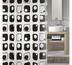 Koupelnový závěs Quaddra, šedý, Meusch, 180 x 200