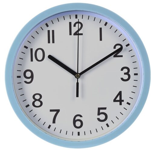 Nástenné hodiny Mackay modrá, 22,5 cm