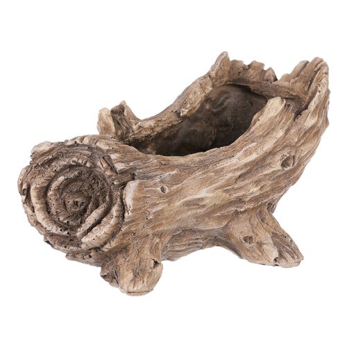 Blumenbehälter Wurzel, 11 x 21 x 11 cm, Polyresin
