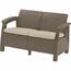 Keter Gartensofa Corfu, 128 x 70 x 79 cm, Cappuccino
