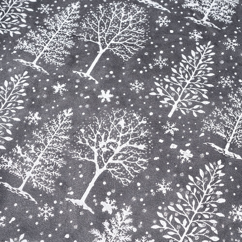 Xmas Tree dekoratív szőnyeg a karácsonyfa alá, 95 cm, sötétszürke