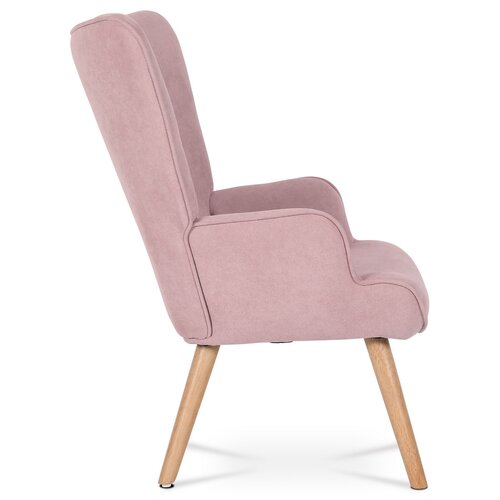 Fotoliu cu taburet PINK2, roz