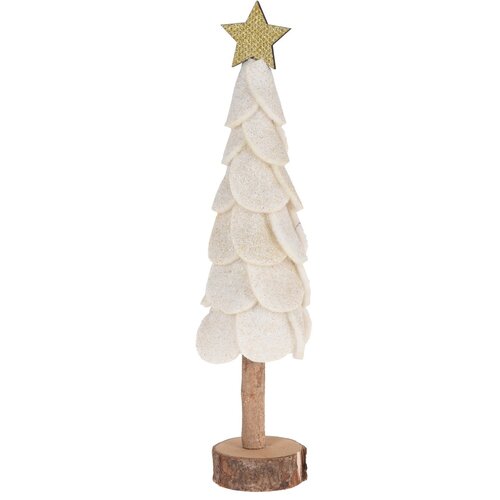 Decorațiune de Crăciun Felt tree, alb