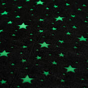 4Home Koc Soft Dreams Stars świecący szary, 150 x 200 cm
