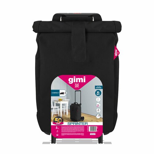 Gimi Sprinter Einkaufstrolley, Schwarz