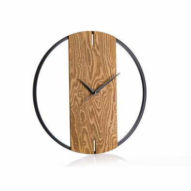 Настінний годинник Wood deco, діаметр 40 см