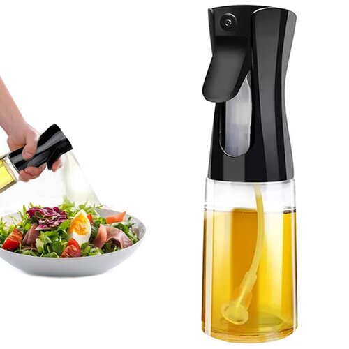 Pulverizator pentru ulei și oțet, 200 ml, negru