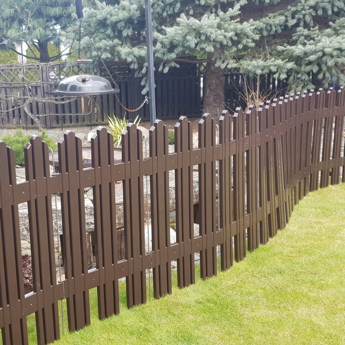 Záhradný plôtik Mega hnedá, 4,7 m