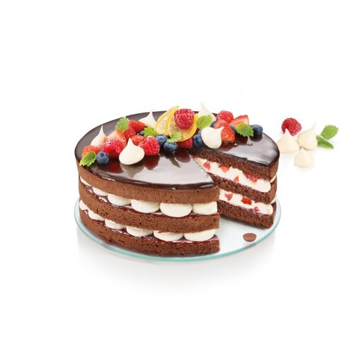 Tescoma DELICIA tortaforma, 20 cm, üvegfenékkel