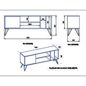 TV-Lowboard Mistico Walnut