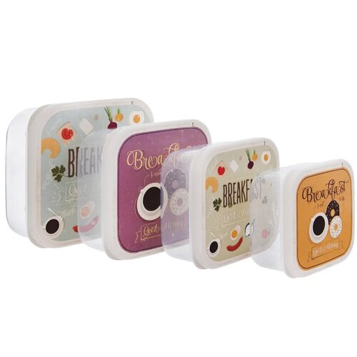 Orion 4er-Set Frühstücks-Snackboxen